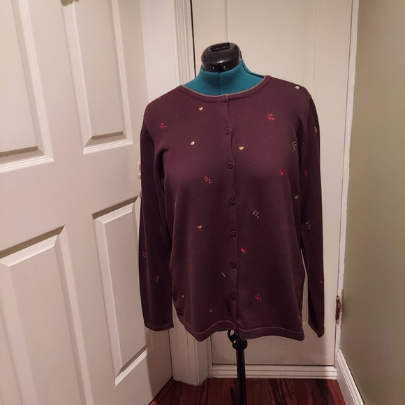 C J Banks Brown Cardigan Sweater - Picture 2 of 15